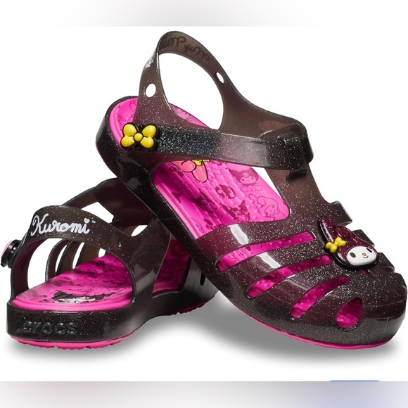 Toddlers' Hello Kitty and Friends My Melody and Kuromi Sandal - Crocs size c10 - Picture 1 of 8